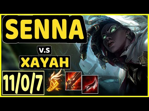 REKKLES (SENNA) vs XAYAH - 11/0/7 KDA BOTTOM ADC GAMEPLAY - EUW Ranked MASTER