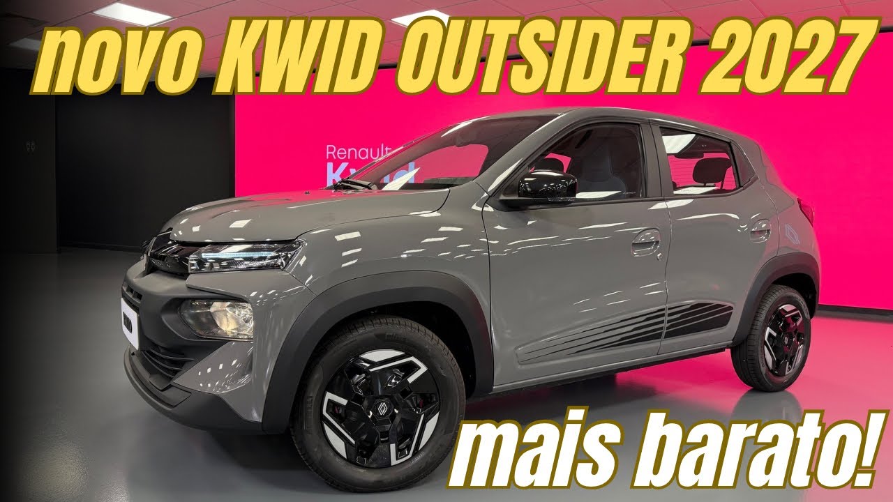 NOVO RENAULT KWID 2027! Mudou e ficou MAIS BARATO A PARTIR DE R$ 71 mil