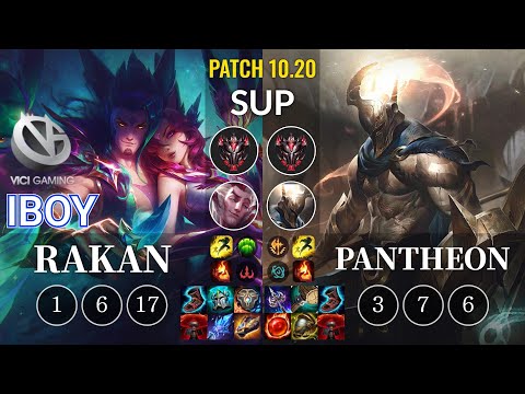 VG iBoy Rakan vs Pantheon Sup - KR Patch 10.20