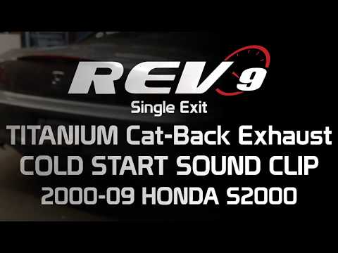 Rev9 Titanium Single Exit Cat-Back Exhaust(CB-205-TI) Cold Start Sound Clip