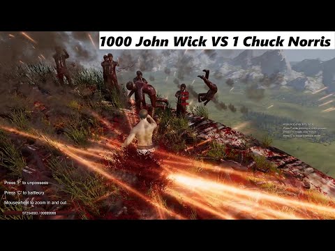 Thousand John Wick vs 1 Chuck Norris - Ultimate Epic Battle Simulator 2