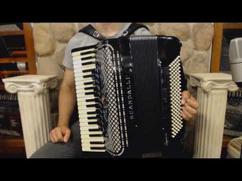 3061 - Certified Pre-Owned Black Scandalli Super VI Piano Accordion LMMM 41 120 $6749