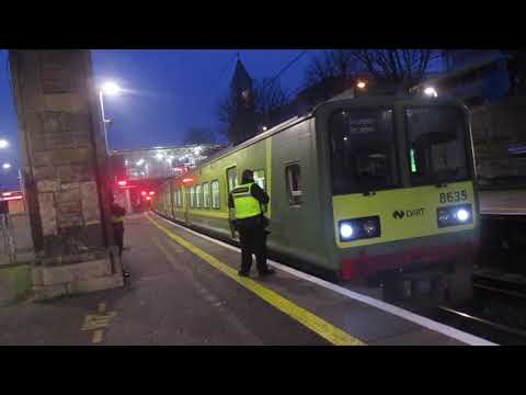 DART class 8600 no.8635 departing dunlaoghaire