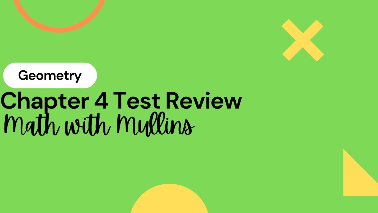 Test Review Chapter 4