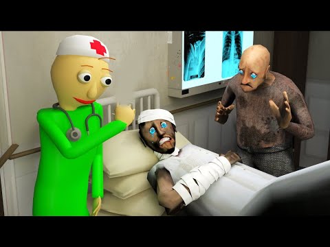 Granny and Grandpa in hospital in real life