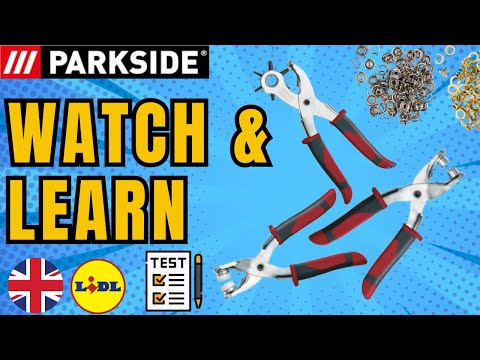 PUNCH PLIERS & EYELET PLIERS SET Parkside UK ENGLISH LIDL