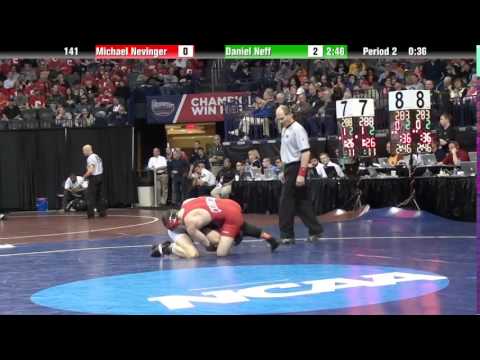NCAA 141 Mike Nevinger L mdec. Daniel Neff (Lock Haven) 1-9