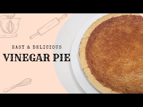 Vinegar Pie | Recipe | Taste Test #oldfashioneddessert #frugalcooking