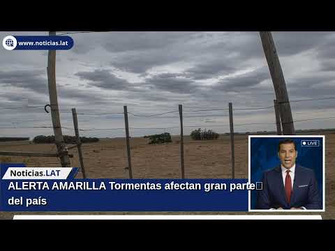 ALERTA AMARILLA: Tormentas afectan gran parte del país