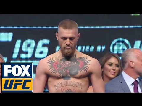 Conor McGregor vs. Nate Diaz | Weigh-In | UFC 196