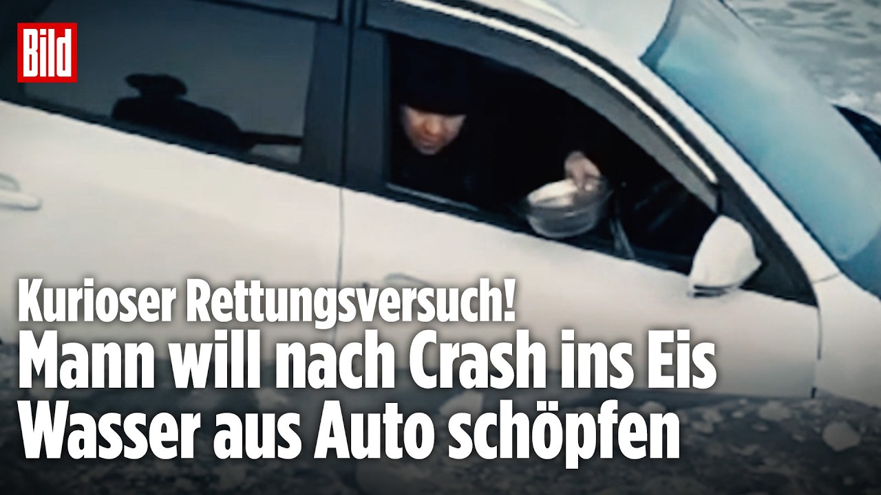 RUSSLAND: Nach ignorierten Warnungen! Autos brechen in zugefrorenes Meer ein!