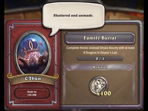 CThun-Event#9: Family Burial - Undead Onyxia Heroic- Hearthstone Mercenaries / Söldner