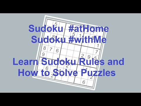 Sudoku Primer 174 - Sudoku #atHome, Sudoku #withMe - Learn how to Solve Sudoku Puzzles