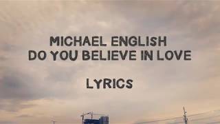 Michael English - Do You Believe