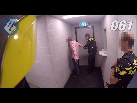 Politie aanhouding verdachte vernieling. Politie Vlogger Jan-Willem. NR 61