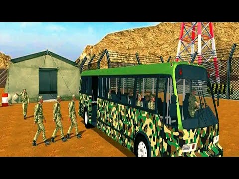 Army Bus Driver US Soldier Transport Duty 2022 - Offroad  -  Android Gameplay