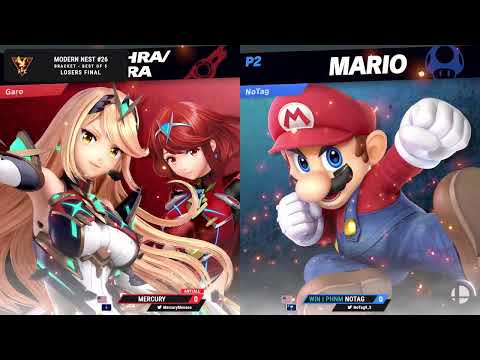 Mercury (Pyra/Mythra) vs NoTag (Mario) - Losers Final - Modern Nest #26