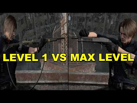 Resident Evil Requiem - All Shotgun Weapon Damage Comparison (LEVEL 1 VS MAX LEVEL)