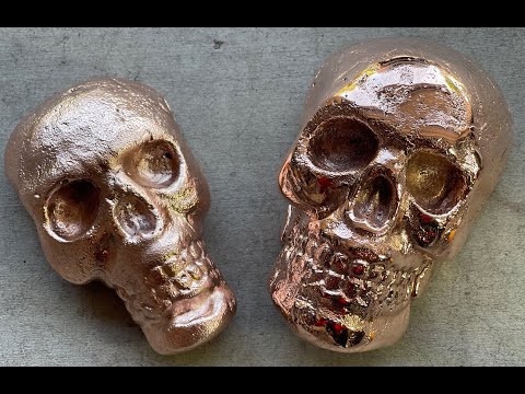 Melting Copper and Making Copper Skulls - Recycling Copper From a Failed Casting - The Growing Stack