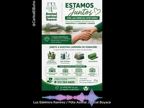 ASONAL JUDICIAL BOYACÁ HACE UN LLAMADO URGENTE A LA SOLIDARIDAD  #tunja #boyacá