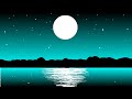 How to Draw Scenery of Moonlight Night by MS Paint, Beautifull Scenery Drawing