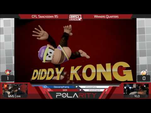 CFL Smackdown 115 WiiU - MVG Dyr (Diddy Kong) vs YLD (Olimar) - Winners Quarters