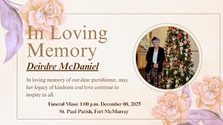Deiedre McDaniel Funeral Mass