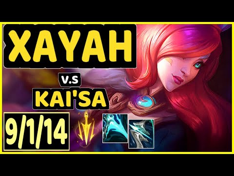 XAYAH vs KAI'SA - 9/1/14 KDA BOTTOM ADC GAMEPLAY - EUW Ranked MASTER