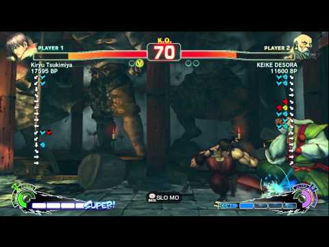 Kiryu Tsukimiya [Guy] vs Desora [Gouken] SSF4 Japanese Online Ranked Matches - TRUE-HD