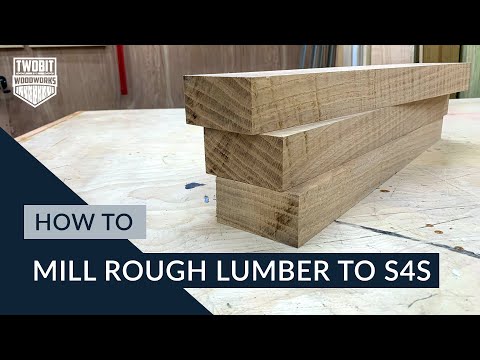 How to Mill Rough Lumber to S4S | DIY Woodworking