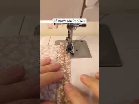 7 seams you need to know #1 how to sew an open plain seam 🪡✨ #sewing #sewingforbeginners #tutorial