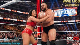 WWE 2K25 -Bronson Reed vs Indian Diva | Intergender Match Gameplay | Jan 06, 2026