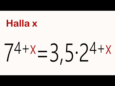 HALLAR EL VALOR DE X QUE ESTÁ EN EL EXPONENTE. Álgebra Básica