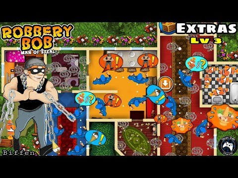 Robbery Bob : Use Biffen Costume - Teleport Mine - Wind-up Toy - Extras Part 12