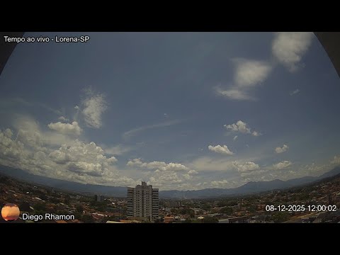 Ao vivo - Céu de Lorena-SP e Serra da Mantiqueira - 08/12/2025