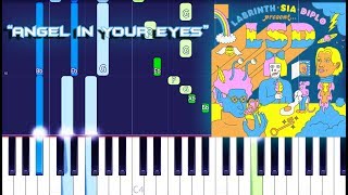 LSD - Angel in Your Eyes (Piano Tutorial) feat. Sia, Diplo &amp; Labrinth