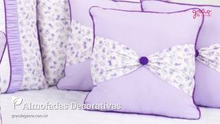 Quarto para Bebê Floral Lilás | Ref: 57798