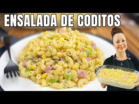Ensalada de Coditos con Jamón Fácil y Rápida