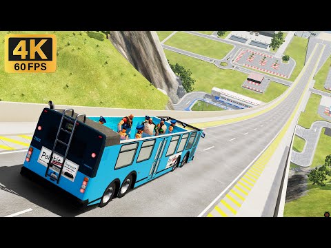 Beamng.Drive 😱 High speed freaky jumps #99