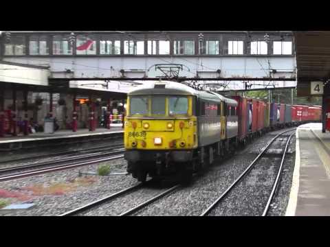 Class 86's, on 4M74 Coatbridge - Crewe liner, 2nd - 5th June 2014