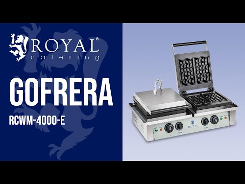 vídeo - Gofrera - 2 x 2.000 W - rectangular