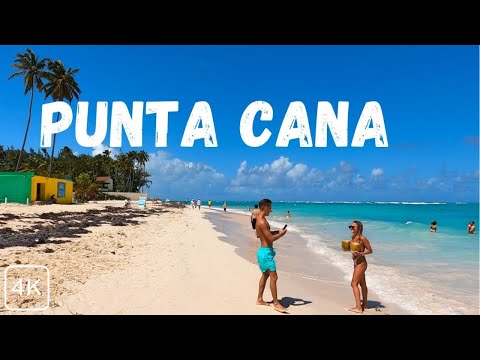 🇩🇴 Beaches Walking in Punta Cana/Bavaro, Dominican Republic. 4K