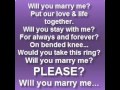 Will you marry me / ALABAMA