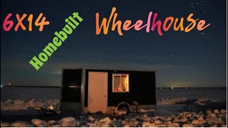 This homebuilt 6x14 wheelhouse makes for a great cozy space to fish.
