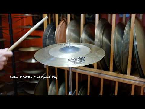 Used Sabian 18" AAX Freq Crash Cymbal 1400g