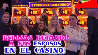 Challenge: Wives Put $600 into a Slot Machine at the Casino