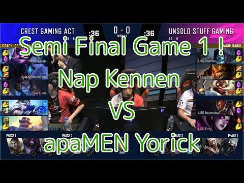CGA(Nap ケネン) VS USG(Enty モルガナ) - LJL 2019 Spring Semi Final Game 1