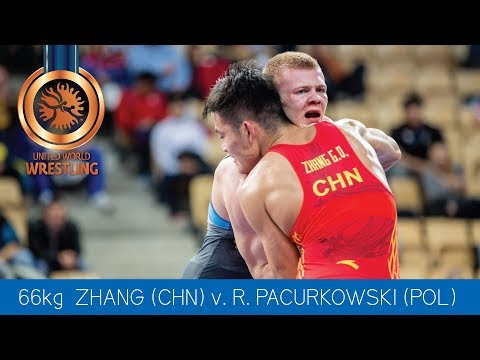 BRONZE GR - 66 kg: G. ZHANG (CHN) df. R. PACURKOWSKI (POL) by VPO1, 2-1