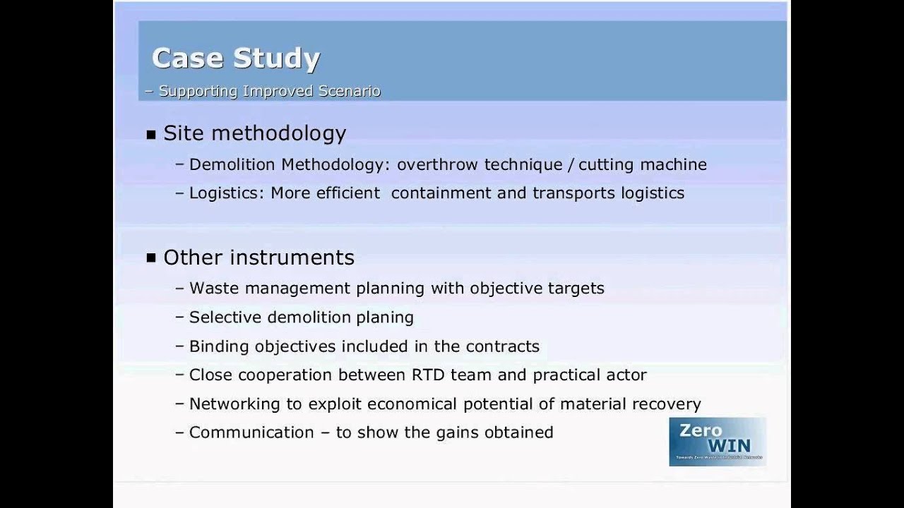 Case Study - Demolition