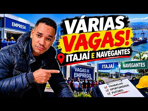 VÁRIAS VAGAS DE EMPREGO EM SANTA CATARINA.